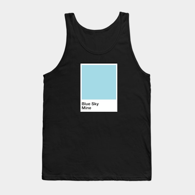 Pantone Blue Sky Mine Tank Top by Perezzzoso